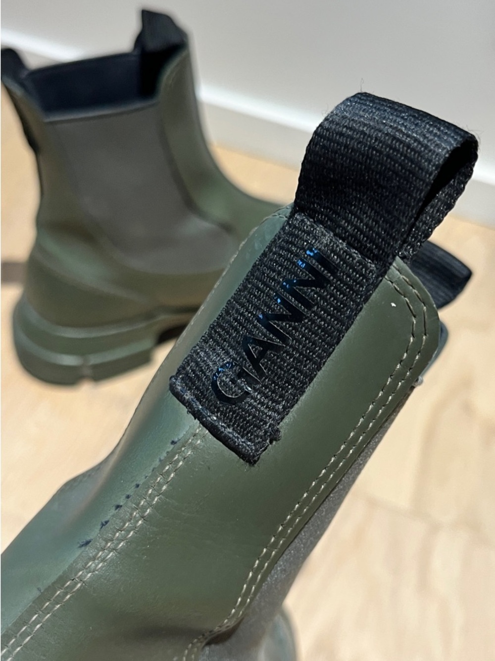 Ganni Rubber Chelsea Boots - Picture 5 of 7